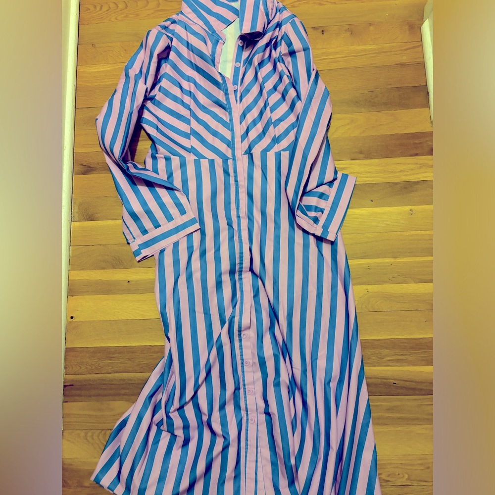 Pink Striped Dress
